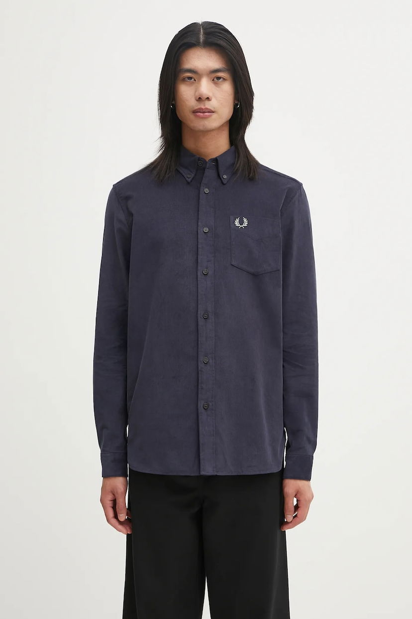 Košulja Fred Perry Fred Perry Button-Down Oxford Shirt Tamnoplava | M1737