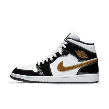 Tenisice i cipele Jordan Air Jordan 1 Mid Patent "Black Gold" Višebojno | 852542-007, 2