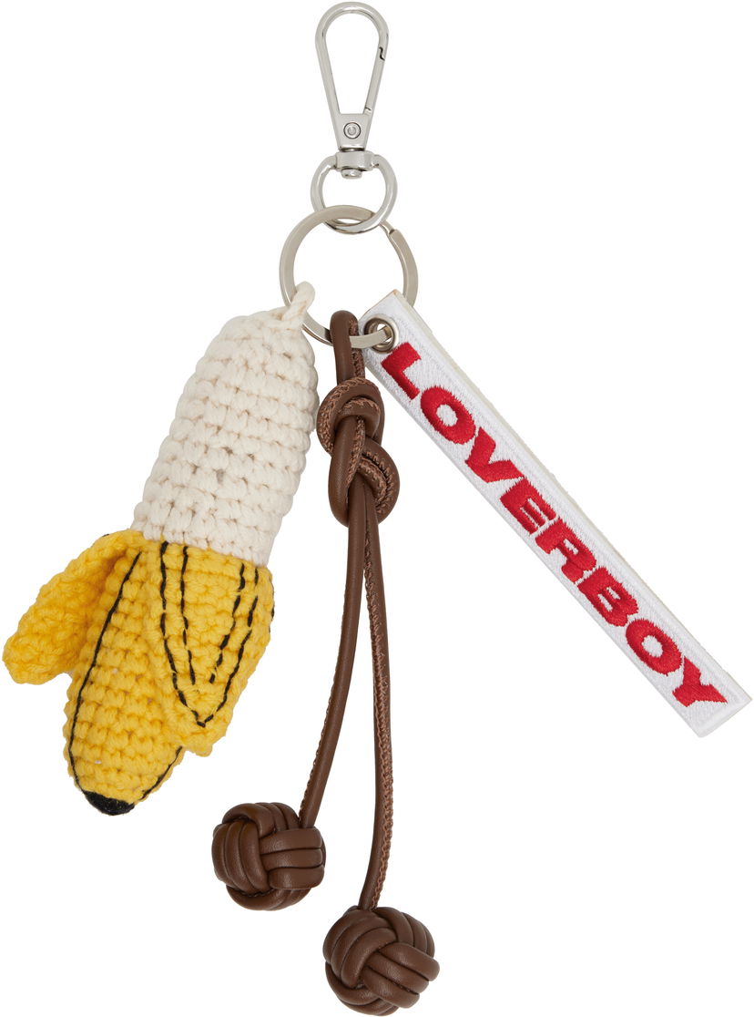 Privjesci za ključeve Charles Jeffrey Loverboy LOVERBOY Banana Bag Charm Bijela | 52140501