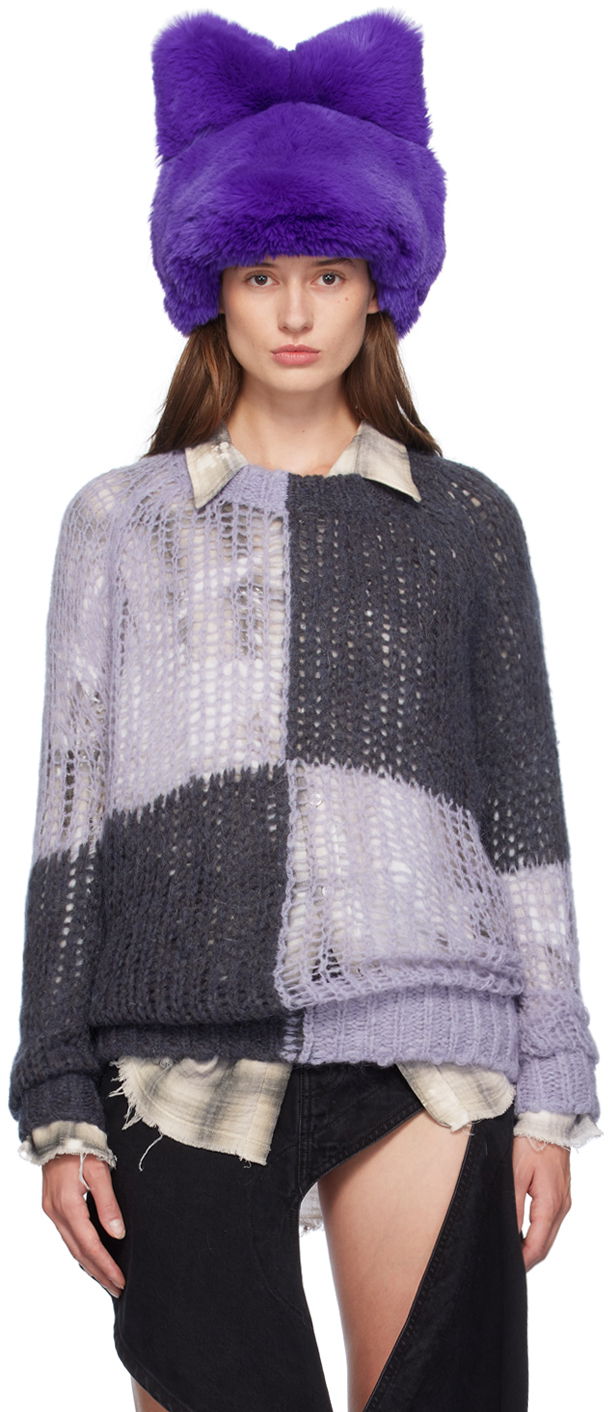 Džemper Acne Studios Loose Sweater Ljubičasta | A60543-