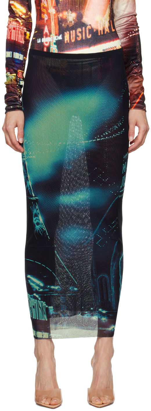 Suknja Jean Paul Gaultier Jean Paul Gaultier 'The Pigalle' Print Maxi Skirt Višebojno | 24/30-F-JU119-T552-59560100