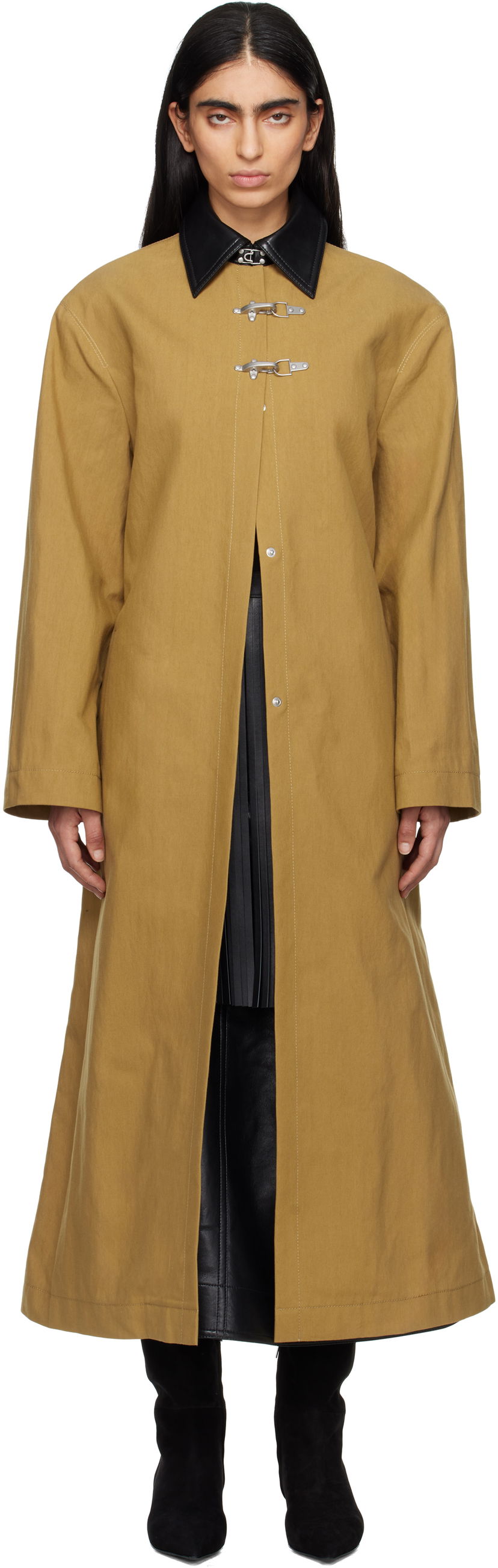 Kabanica Nanushka Nanushka Zofia Toggle Coat Žuta | NW25RSOW20963