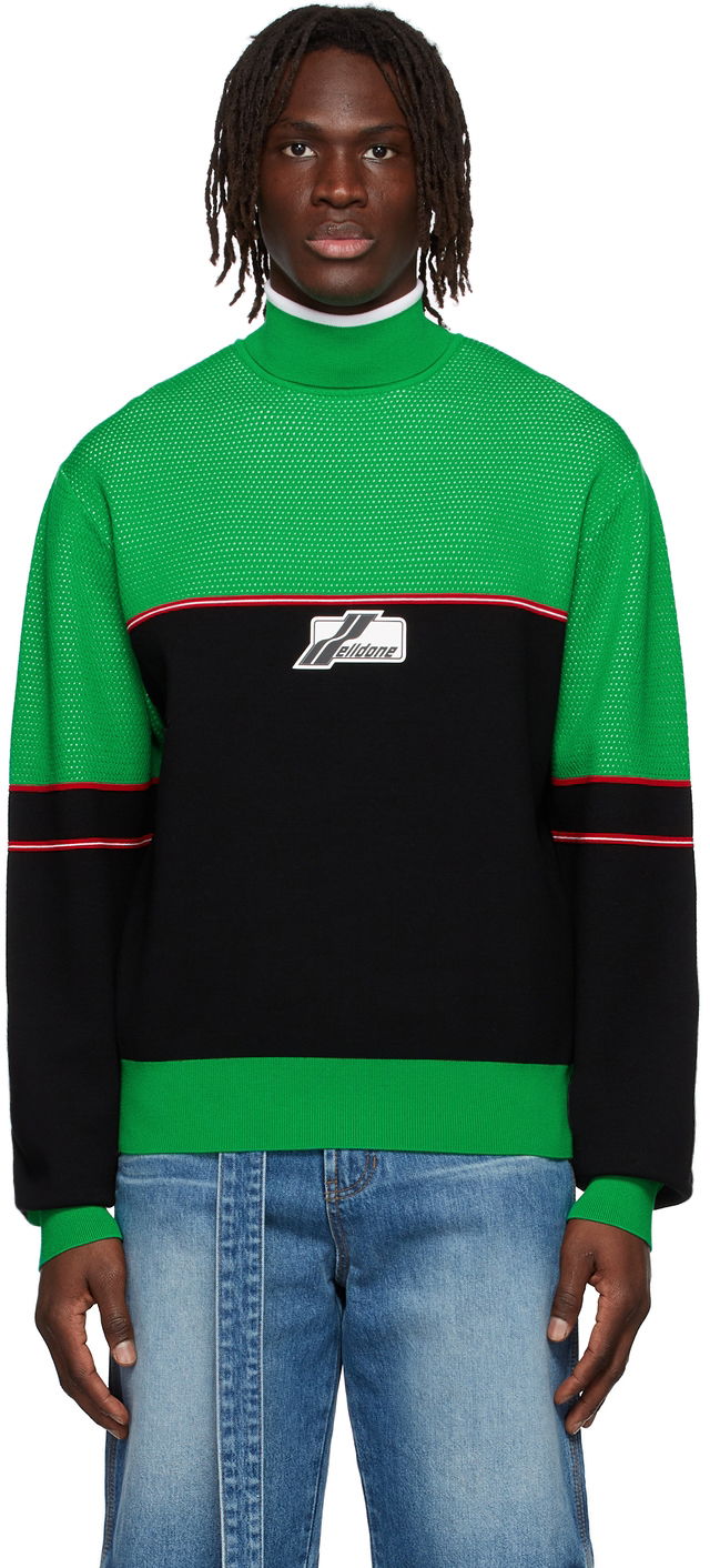 Džemper We11done We11done Knit Turtleneck Sweater Zelena | WD-KT1-22-617-U-GR