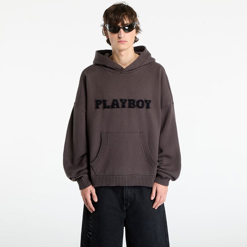 Dukserice Footshop Playboy x FTSHP Sweater Hoodie UNISEX Grey Siva | FTSHP_517
