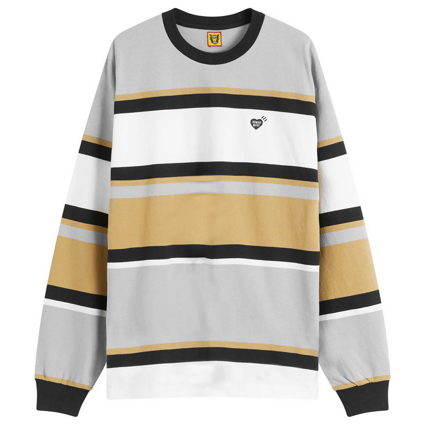 Majica kratkih rukava Human Made Human Made Striped Long Sleeve T-Shirt Siva | HM28CS021-BR