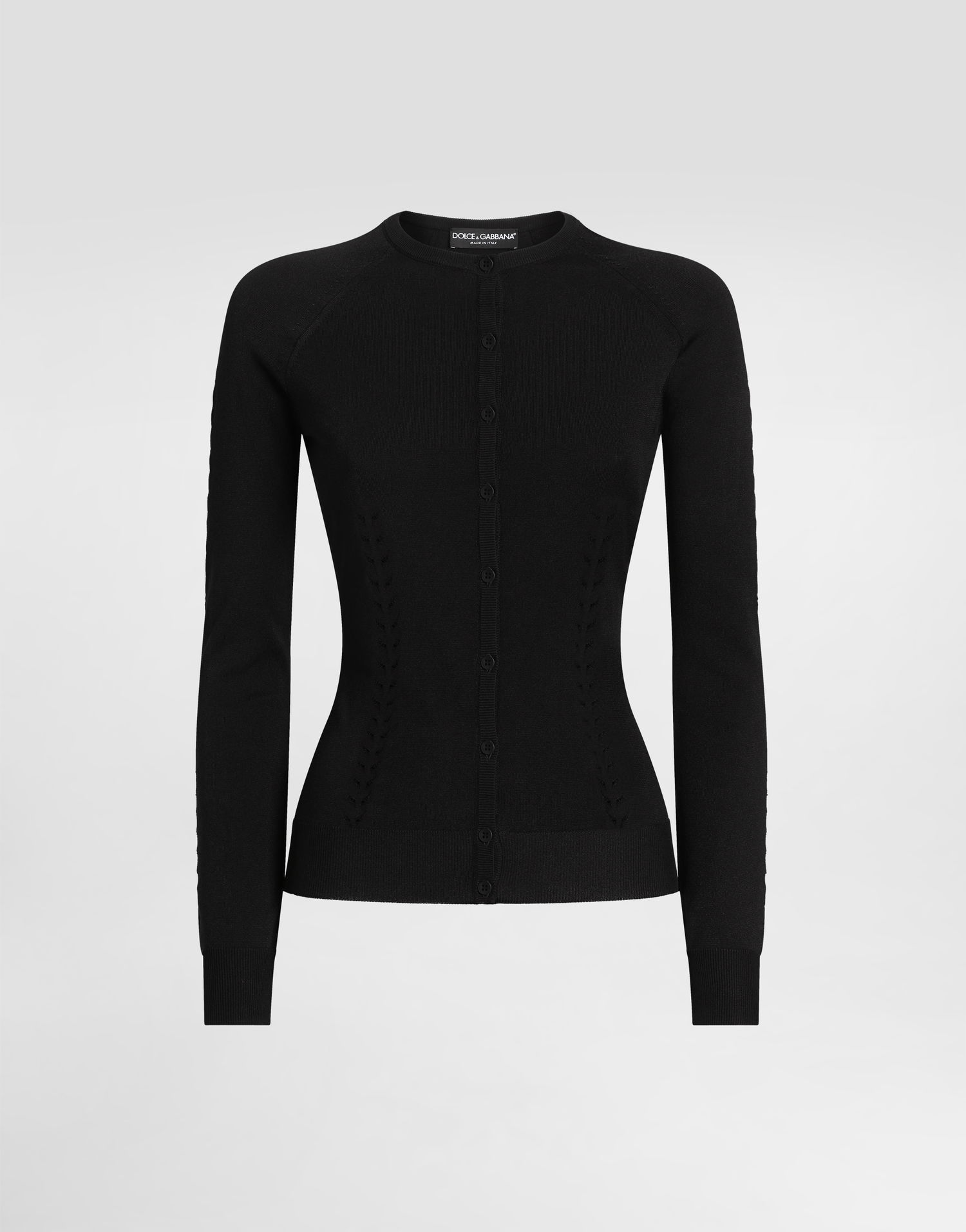 Džemper Dolce & Gabbana Dolce & Gabbana Viscose Knit Cardigan Crna | FXV87TJAIRMN0000, 0