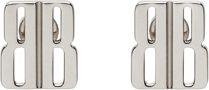 Naušnice Balenciaga Balenciaga Nano XS Stud Earrings Metalik | 831948TZ99S