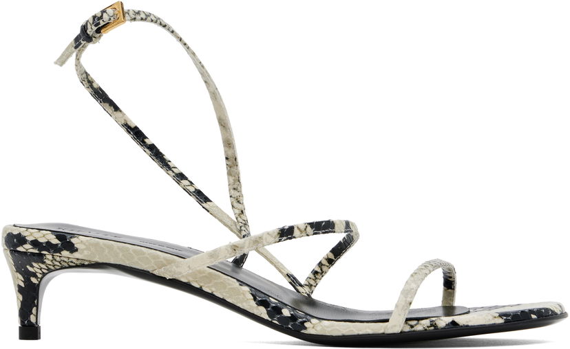 Tenisice i cipele Khaite Loop Kitten Heel Sandals Siva | F3076-803