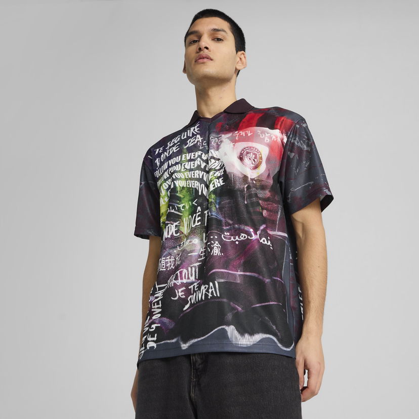 Polo majica Puma Manchester City ftblNRGY+ Retro Graphic Print T-Shirt Višebojno | 779126_71