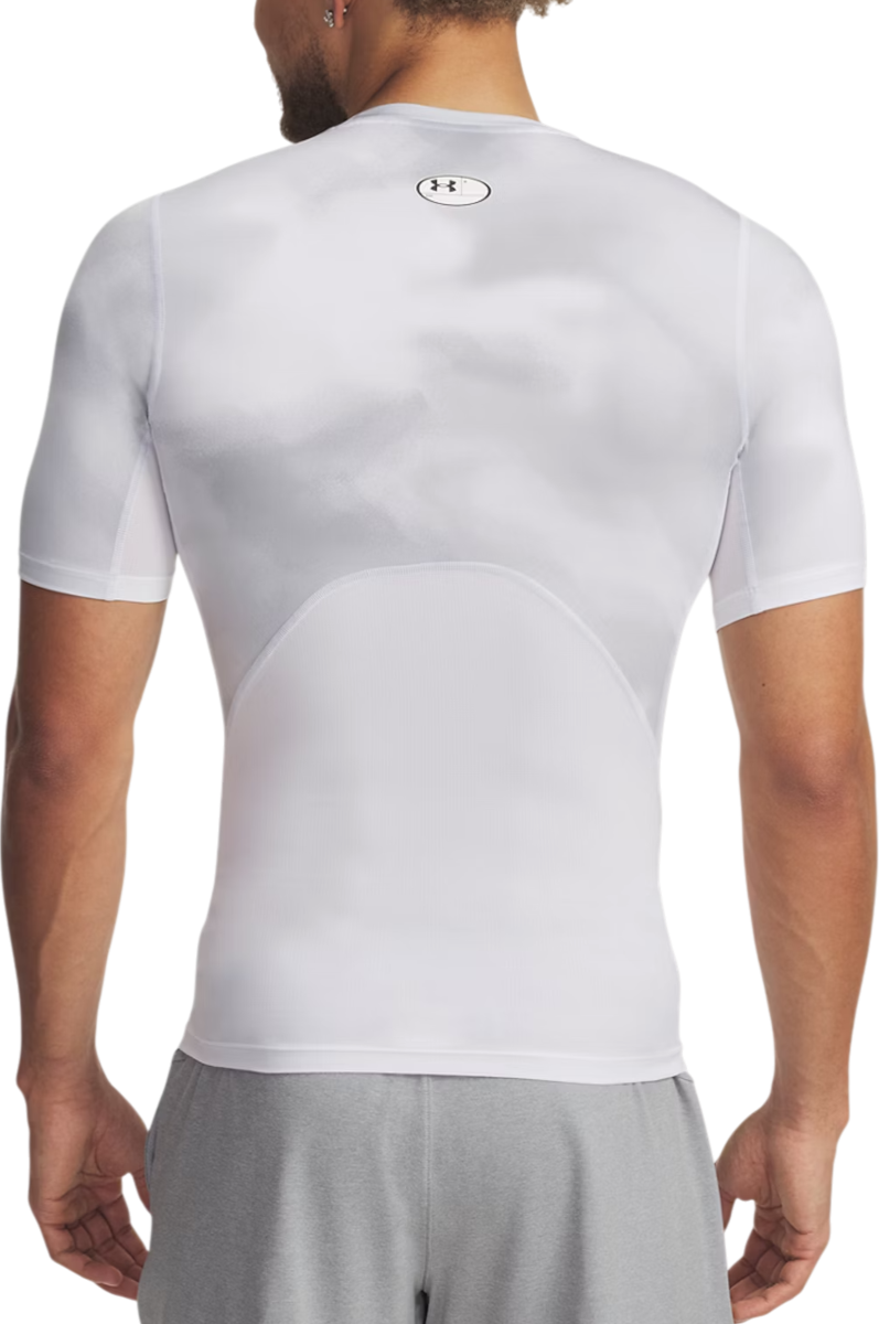 Majica kratkih rukava Under Armour HG Armour Printed Short Sleeve T-Shirt Bijela | 1383321-101, 1