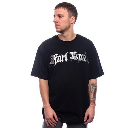 Majica kratkih rukava Karl Kani Old English Chrome Black T-Shirt Crna | KK60300182