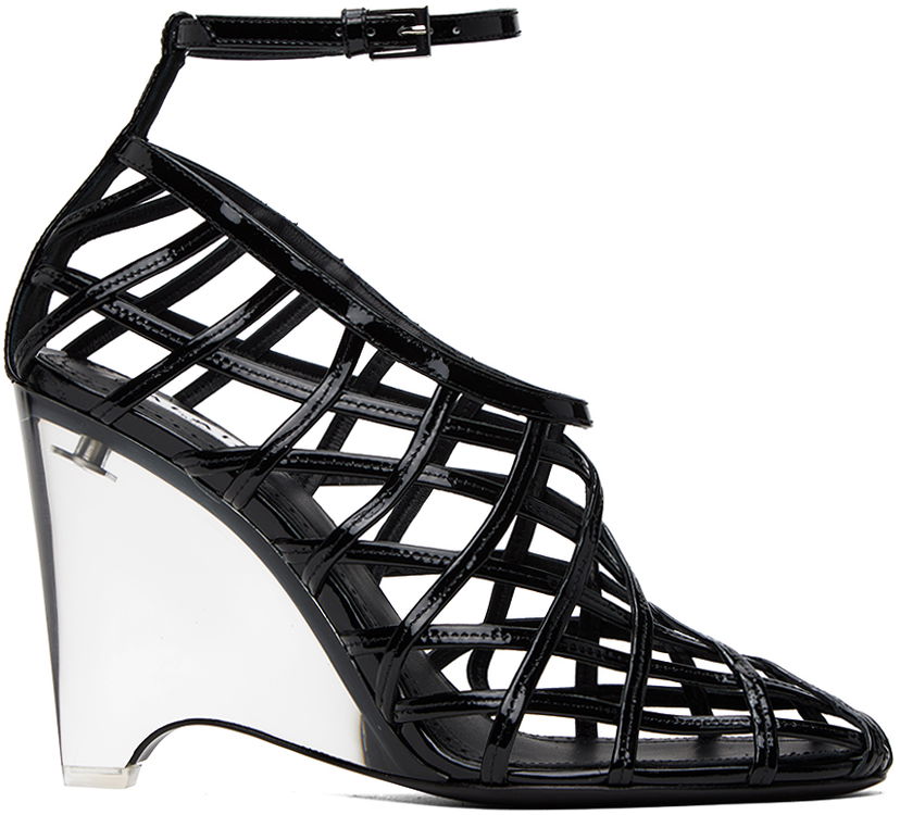 Tenisice i cipele Alaïa 'La Cage' Cage Heels Crna | AA3E058CK212