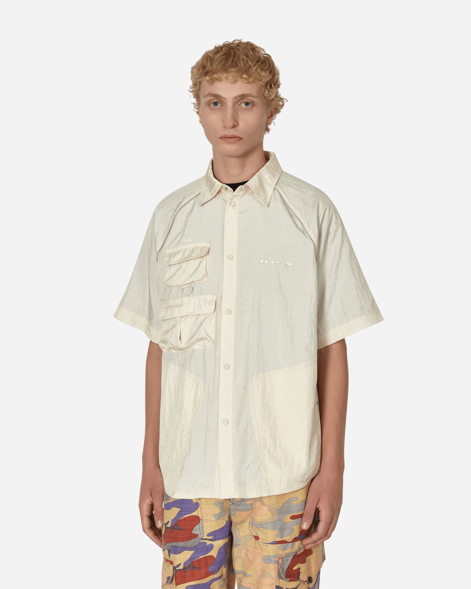 Košulja adidas Originals Reveal Shortsleeve Overshirt Bež | HK2734, 1