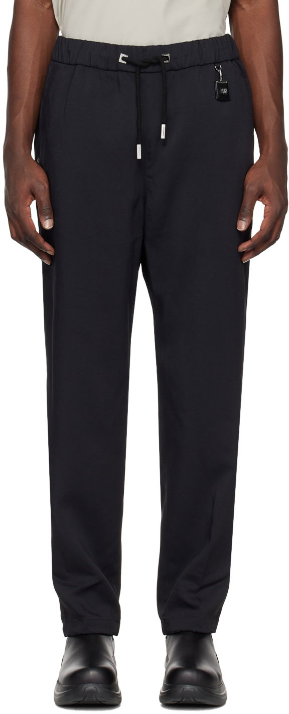 Hlače WOOYOUNGMI WOOYOUNGMI Drawstring Trousers Crna | W231PT23