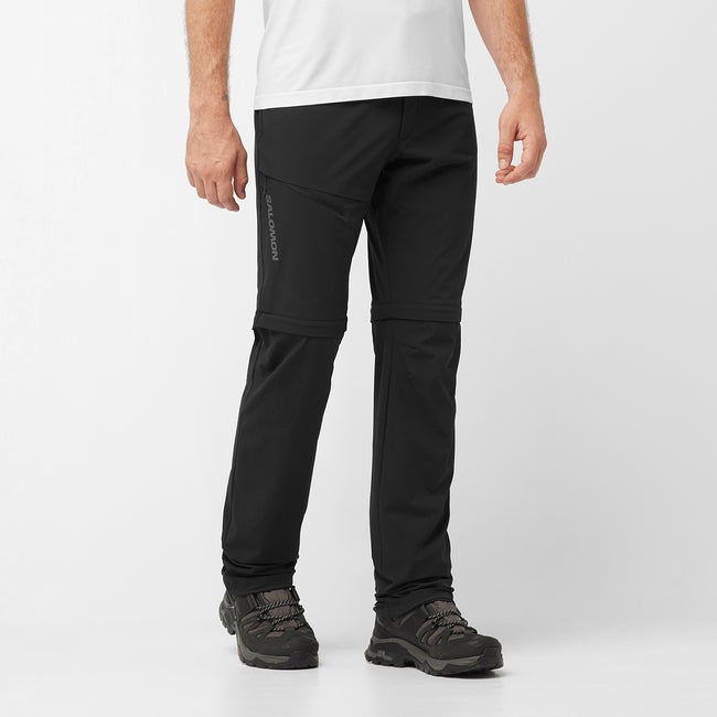 Hlače Salomon Wayfarer Zip-Off Hiking Pants Crna | LC2019700