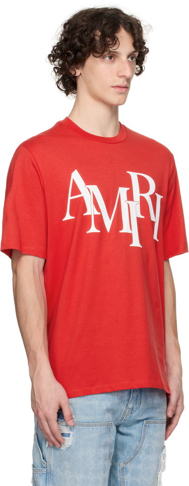 Majica kratkih rukava AMIRI Staggered Logo T-Shirt Crna | AMJYTE1149, 1