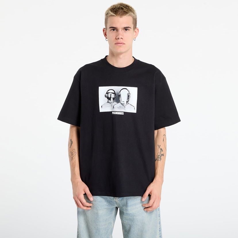 Majica kratkih rukava Pleasures PLEASURES Inverted Graphic T-Shirt Crna | P25DP017-BLACK