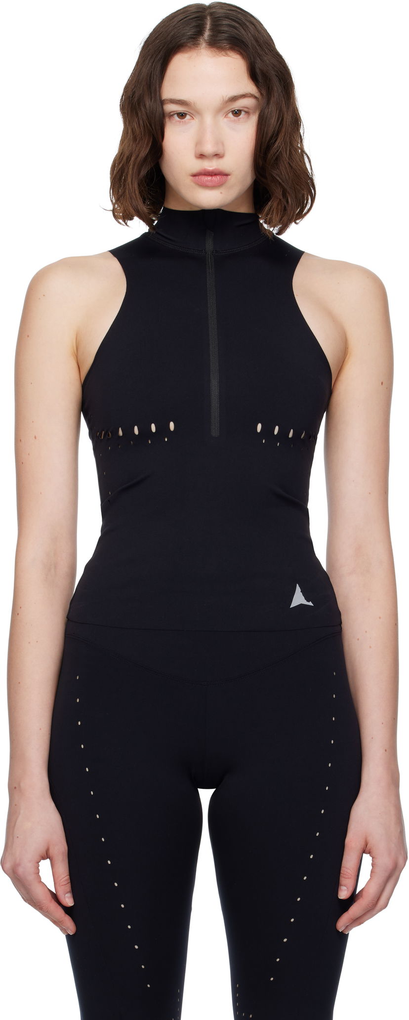 Majica bez rukava ROA ROA Compression Sport Top Crna | RBWW009JY01