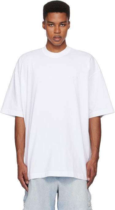 Majica kratkih rukava VETEMENTS Embroidered Logo Oversized T-Shirt Bijela | UA66TR765W, 0