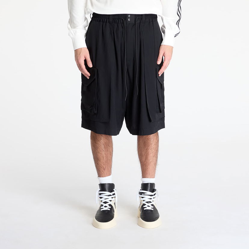 Kratke hlače Y-3 Y-3 Rayon Twill Cargo Shorts Crna | JD1482