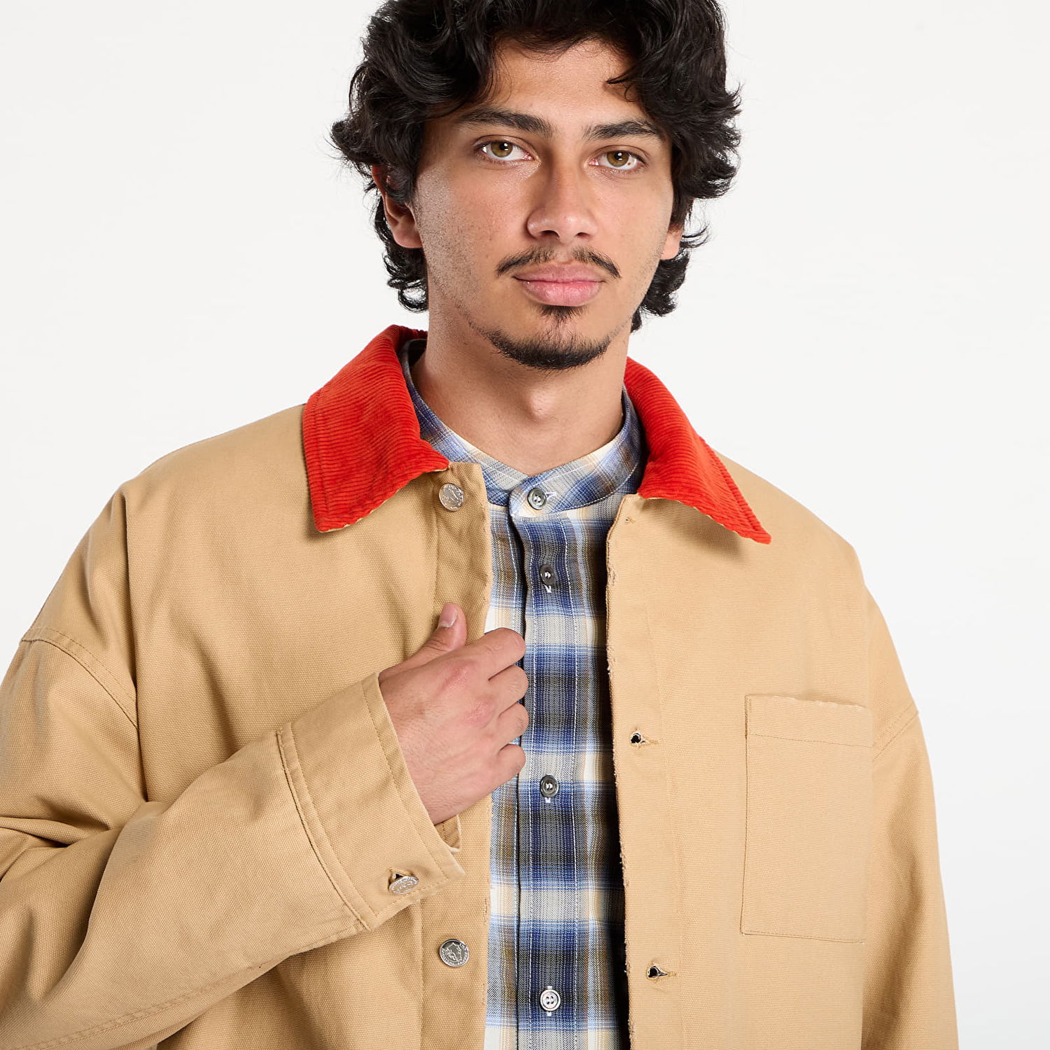 Jakna A.P.C. A.P.C. x Marc Jacobs Lined Jacket With Contrast Collar Bež | COHKM-M32012 CAB, 1