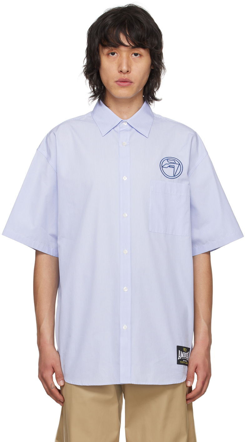 Košulja Ambush Circle Amblem Shirt Plava | BMGG001S24FAB0024445
