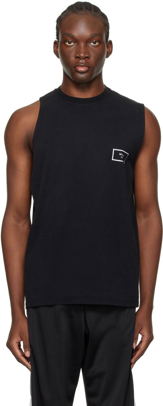 Majica bez rukava Martine Rose Uneven Tank Top Crna | CMRSS24-622