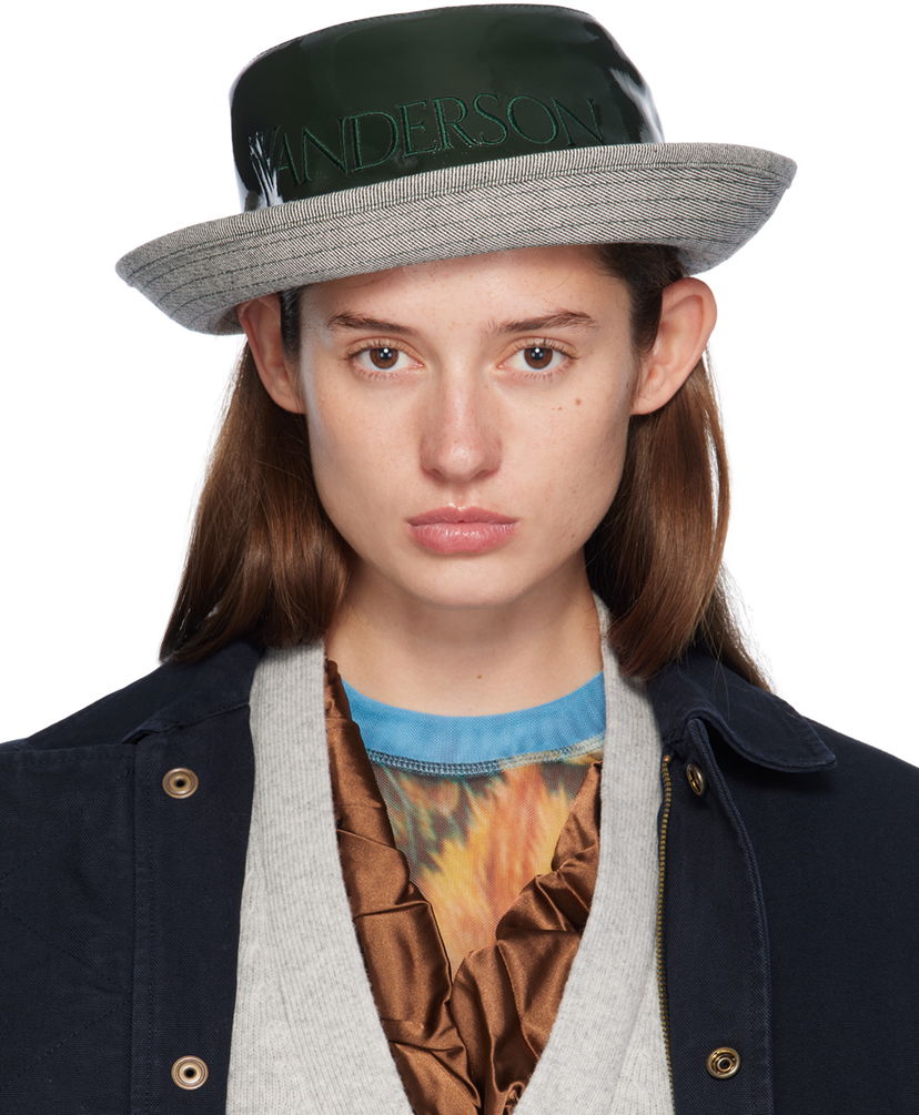 Šešir JW Anderson Logo Bucket Hat Zelena | AC0347-FA0391