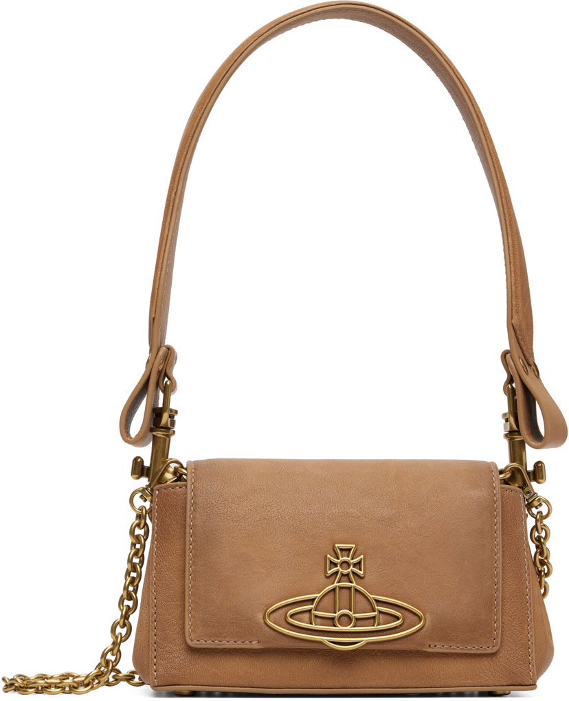 Torba za rame Vivienne Westwood Vivienne Westwood Hazel Small Shoulder Bag Bež | 4603000IW-L00A8-