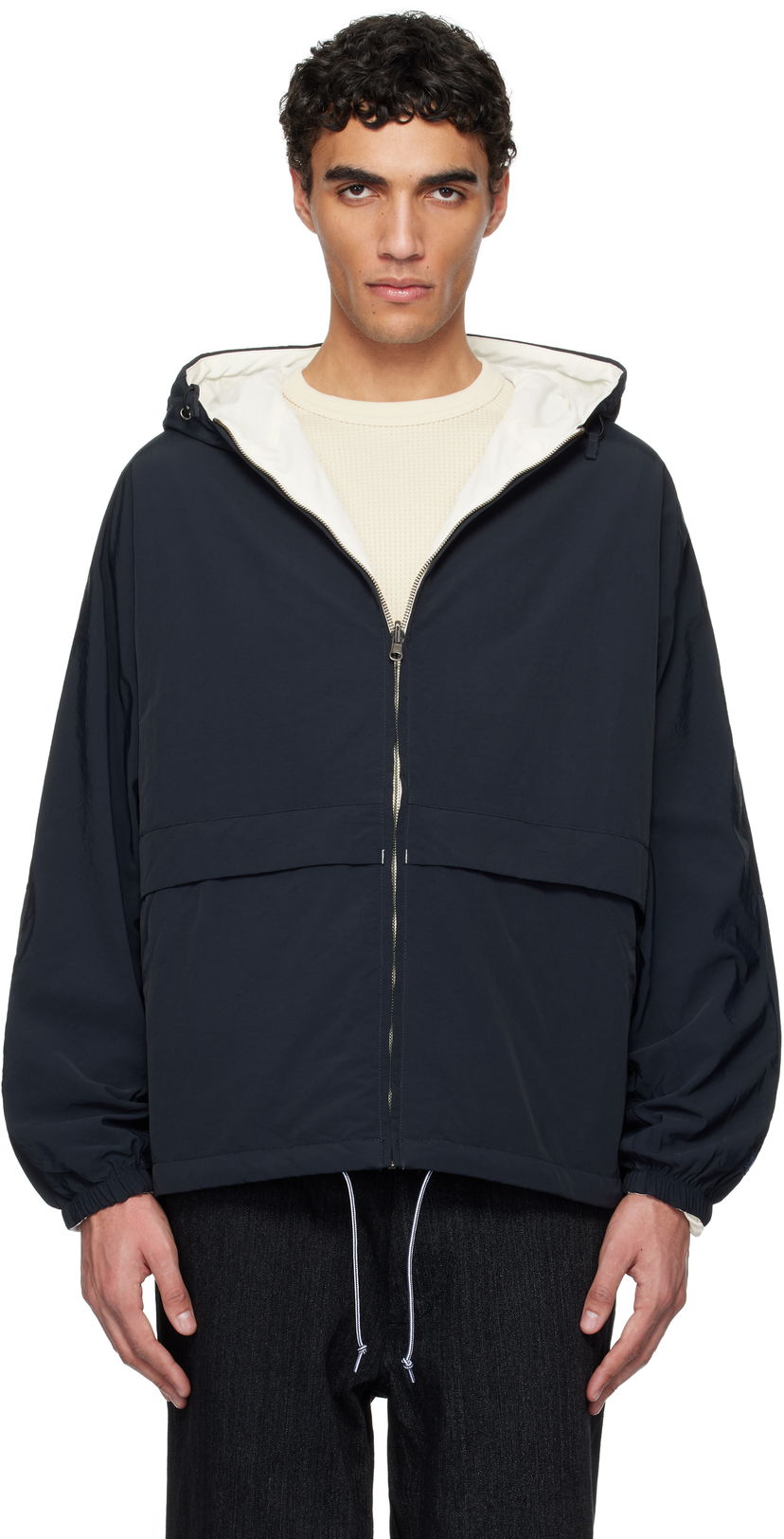 Vjetrovka NANAMICA nanamica Hooded Reversible Jacket Tamnoplava | S25SA002U