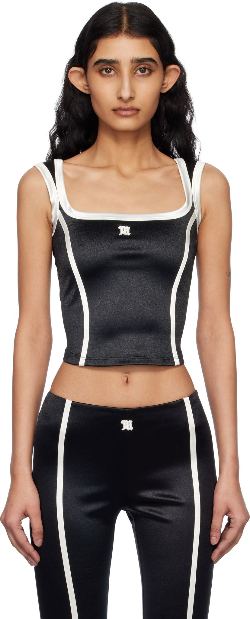 Majica bez rukava MISBHV MISBHV St Germain Sleeveless Crop Top Crna | 250W100