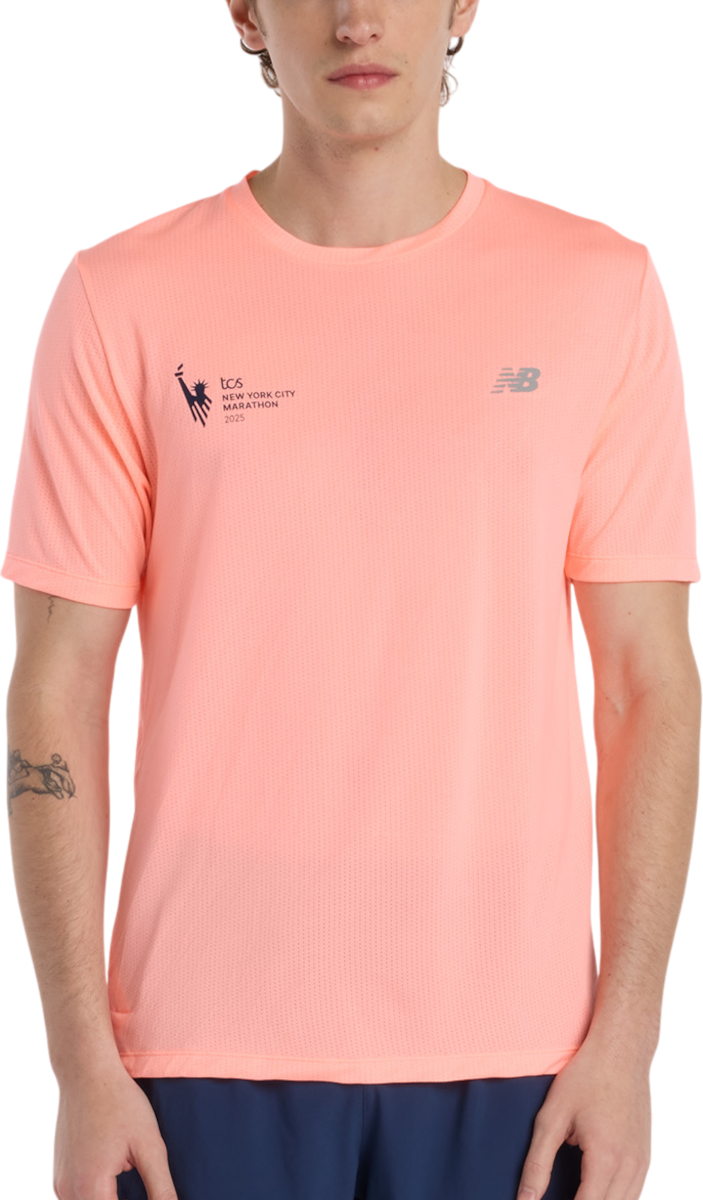 Majica kratkih rukava New Balance NYC Marathon Athletics T-Shirt Narančasta | mt53253m-gae