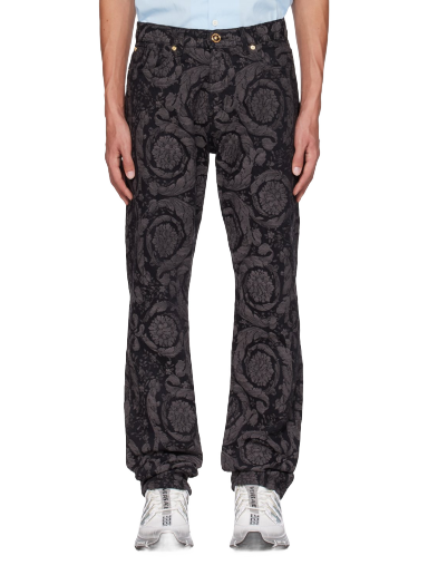 Jeans Versace Barocco Crna | 1007837_1A07719