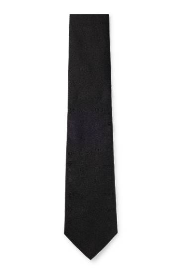 Pojasevi BOSS Formal Silk Jacquard Tie Crna | 50480283