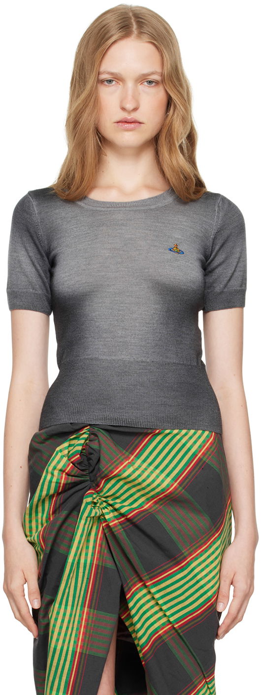 Džemper Vivienne Westwood Vivienne Westwood Eli Knit Sweater Siva | 1803005I-Y002V-