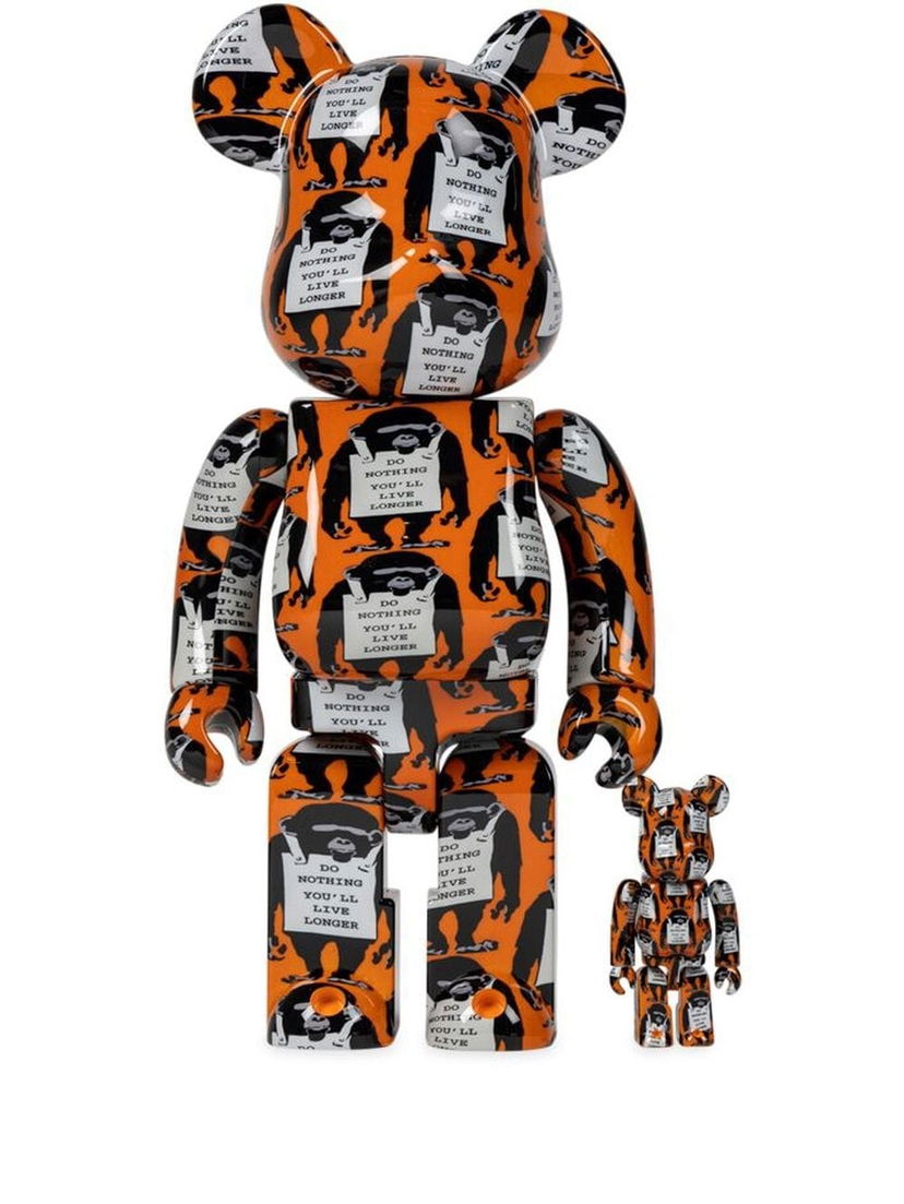 Kolekcionarsko Medicom Toy Monkey Sign BE@RBRICK figure set - Orange Višebojno | MEDI014219649558