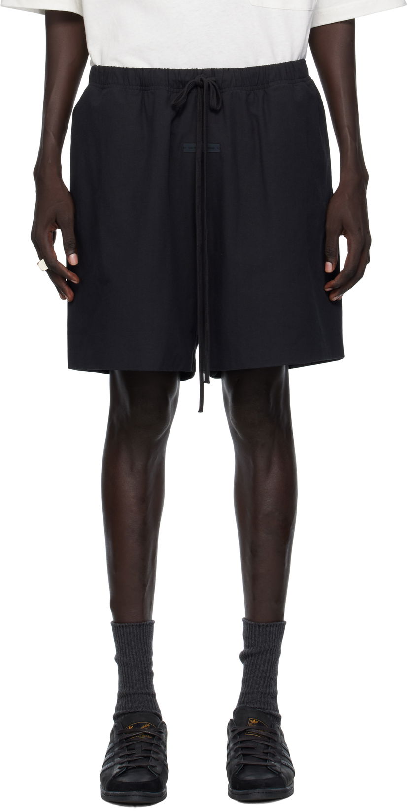 Kratke hlače Fear of God Fear of God ESSENTIALS Oxford Soccer Shorts Crna | 160SP254600F