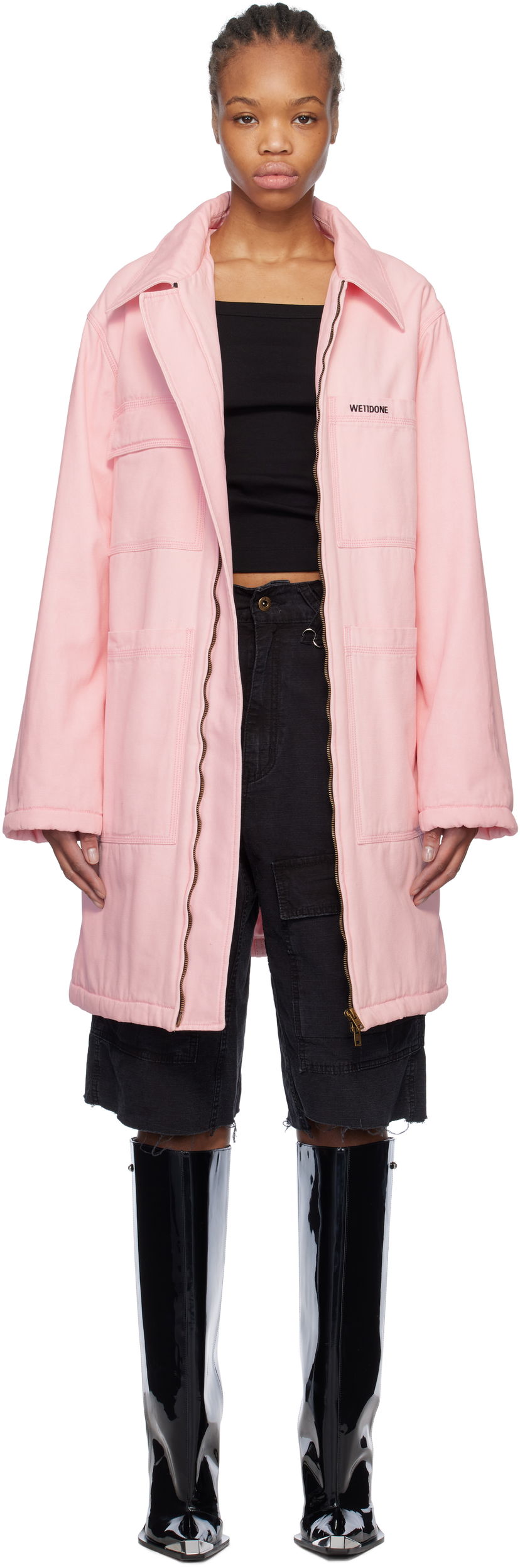 Parka We11done We11done Oversized Work Coat Ružičasta | WD-CT0-25-061-W-PK