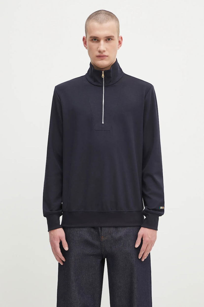 Dukserice Paul Smith Paul Smith Half Zip Sweatshirt Tamnoplava | M1R.631Z.TP4724