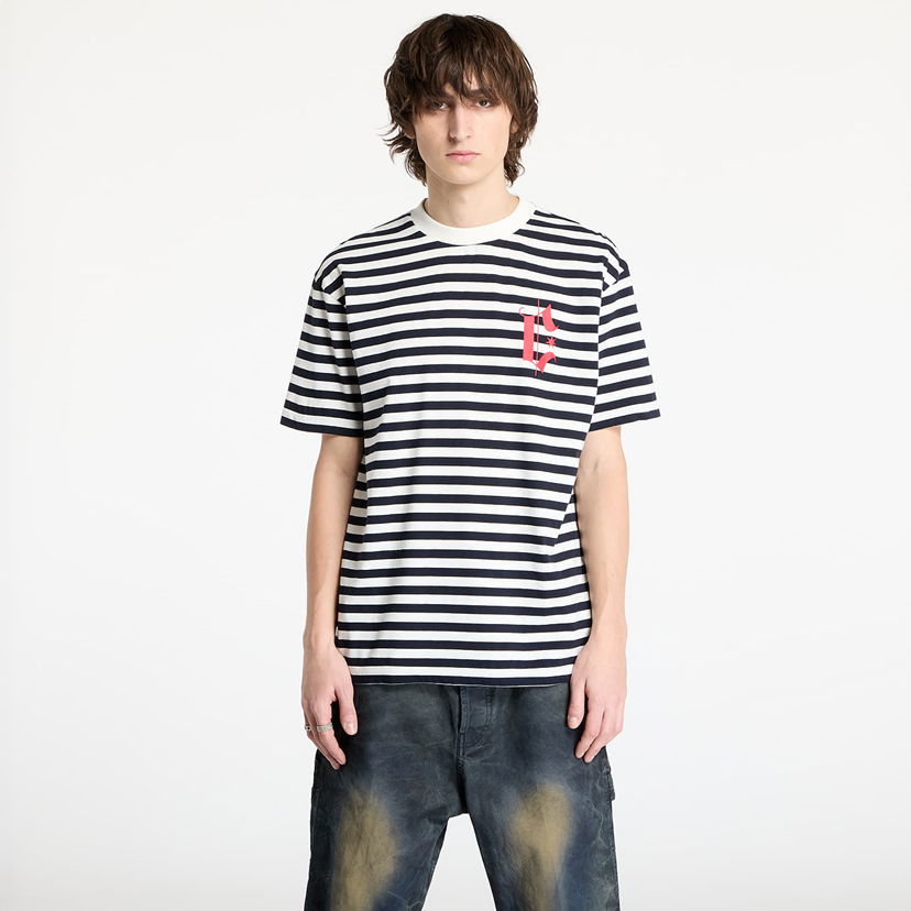 Majica kratkih rukava Marcelo Burlon Marcelo Burlon County Goth Stripe Boxy T-Shirt Višebojno | CMAA05AS25JER0040146