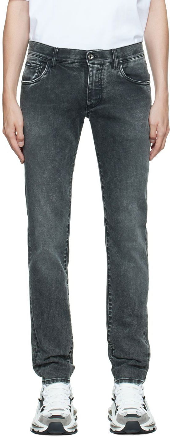 Jeans Dolce & Gabbana Gray Skinny Jeans Siva | GY07LDG8CO7