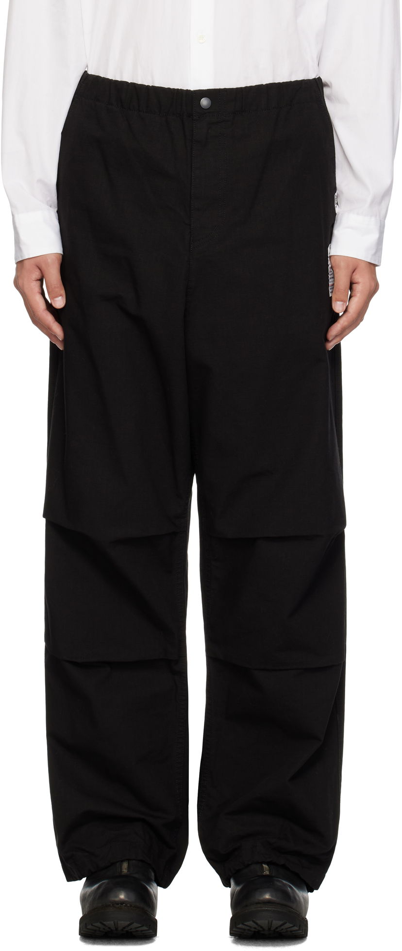 Hlače Maison MIHARA YASUHIRO Parachute Trousers Crna | J13PT161