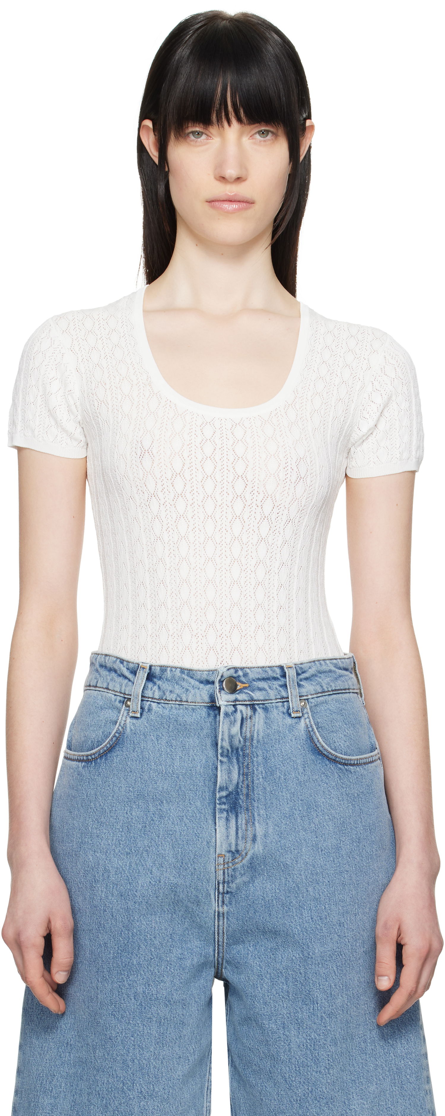 Majica kratkih rukava Loulou de Saison Loulou de Saison Silas Bodysuit Bijela | SILAS, 0