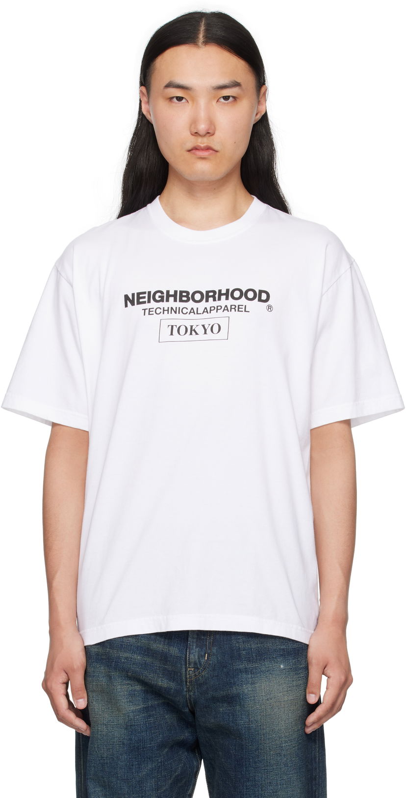 Majica kratkih rukava Neighborhood Neighborhood N.H SS-16 Graphic T-Shirt Bijela | 251PCNH-ST16