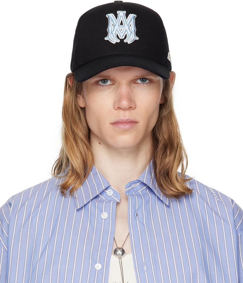 Kapa AMIRI AMIRI MA Outline Canvas Cap Crna | AMHACP1060