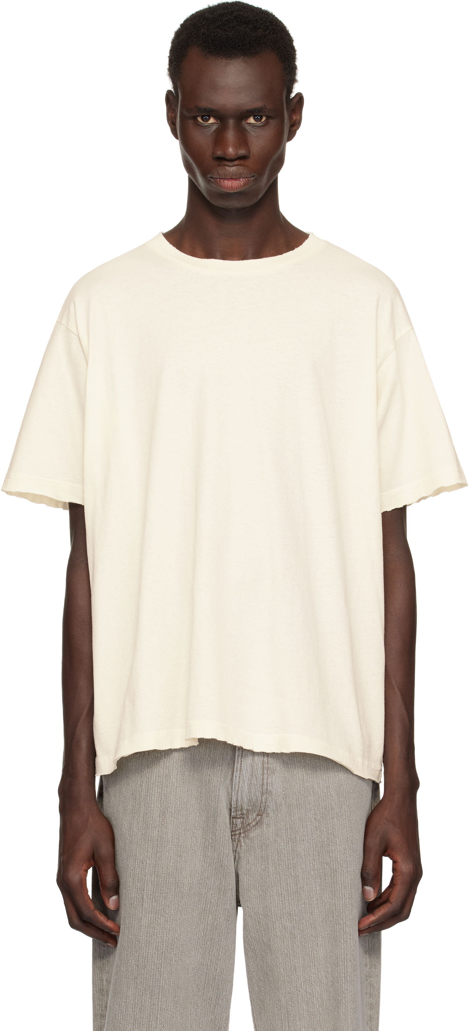 Majica kratkih rukava John Elliott John Elliott Folsom Cropped T-Shirt Bijela | A290M37596A, 0