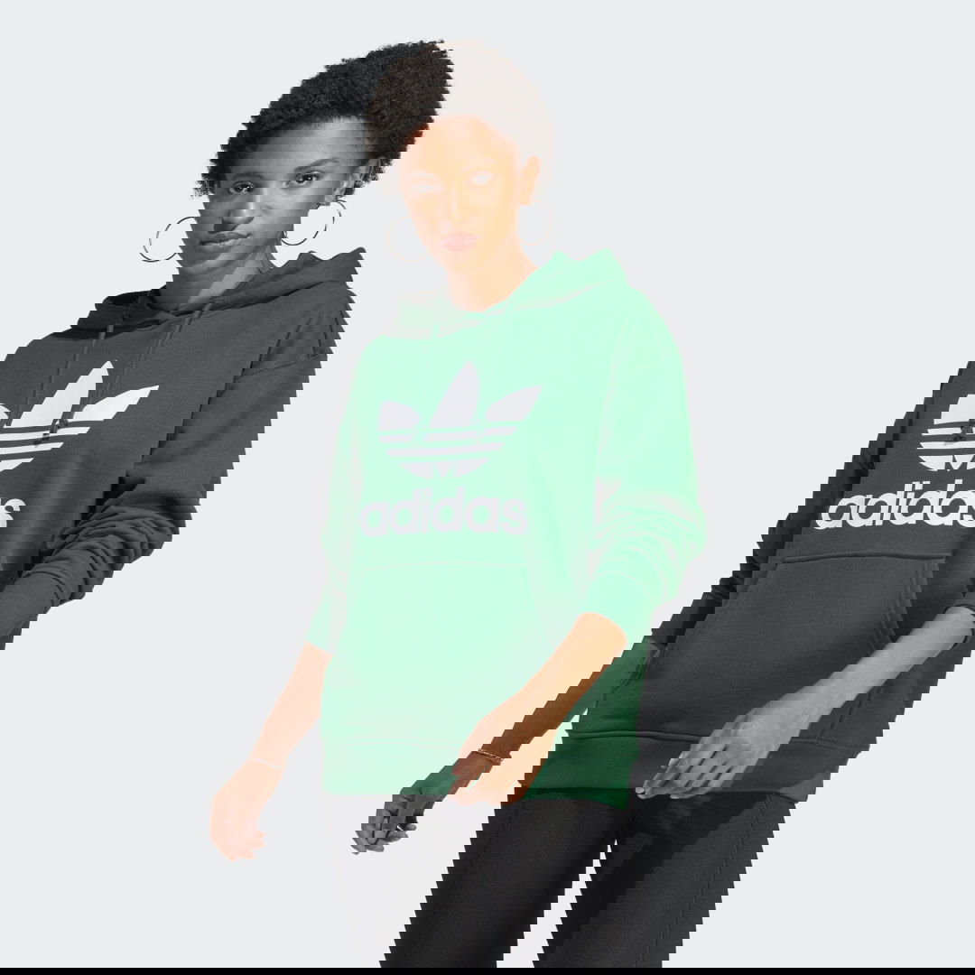 Dukserice adidas Originals Trefoil Zelena | IB7433, 0