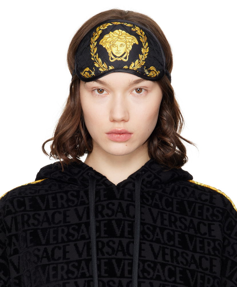 Sunčane naočale Versace Versace Crete de Fleur Sleep Mask Crna | ZMAS18104_ZSEP0186