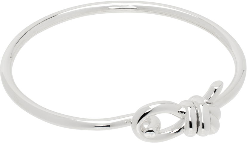 Narukvica Bottega Veneta Knotted Open Cuff Bracelet Metalik | 815933 V5070