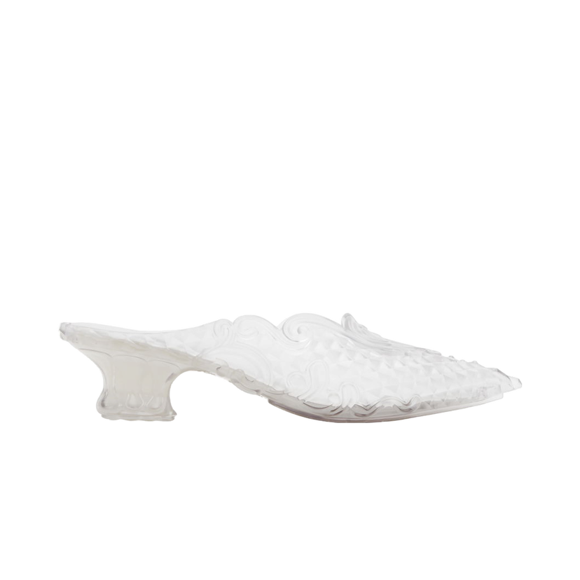 Tenisice i cipele Y/PROJECT Transparent Melissa Edition Point Mules Bijela | 530PU003